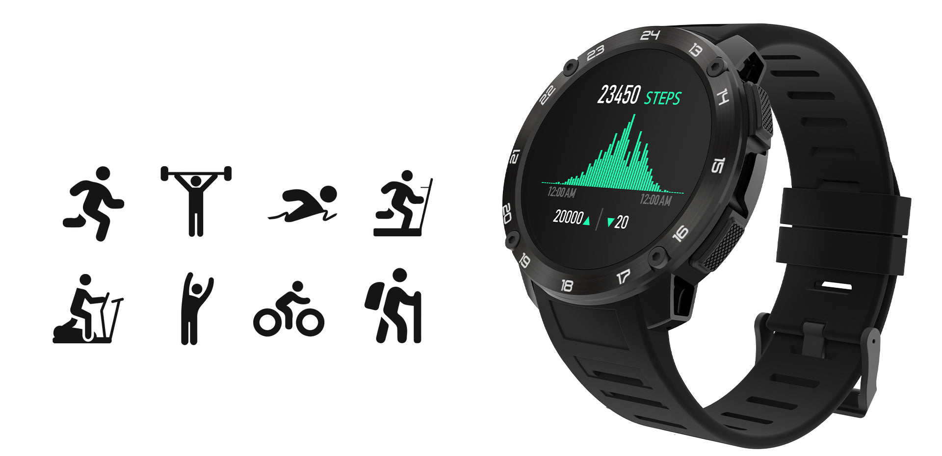11 Workout Modes. Find your fit