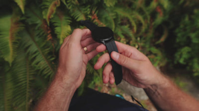 lifestyle video of person wearing smartwatch