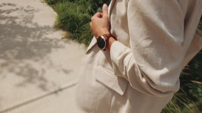 lifestyle video of person wearing smartwatch