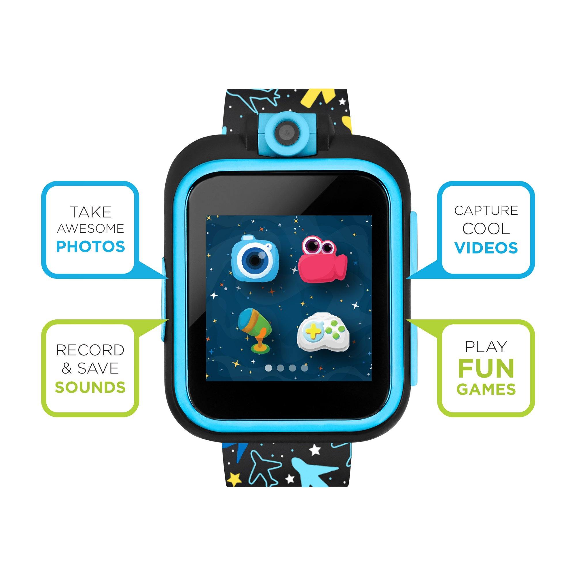 PlayZoom Smartwatch for Kids: Blue Airplanes affordable smart watch