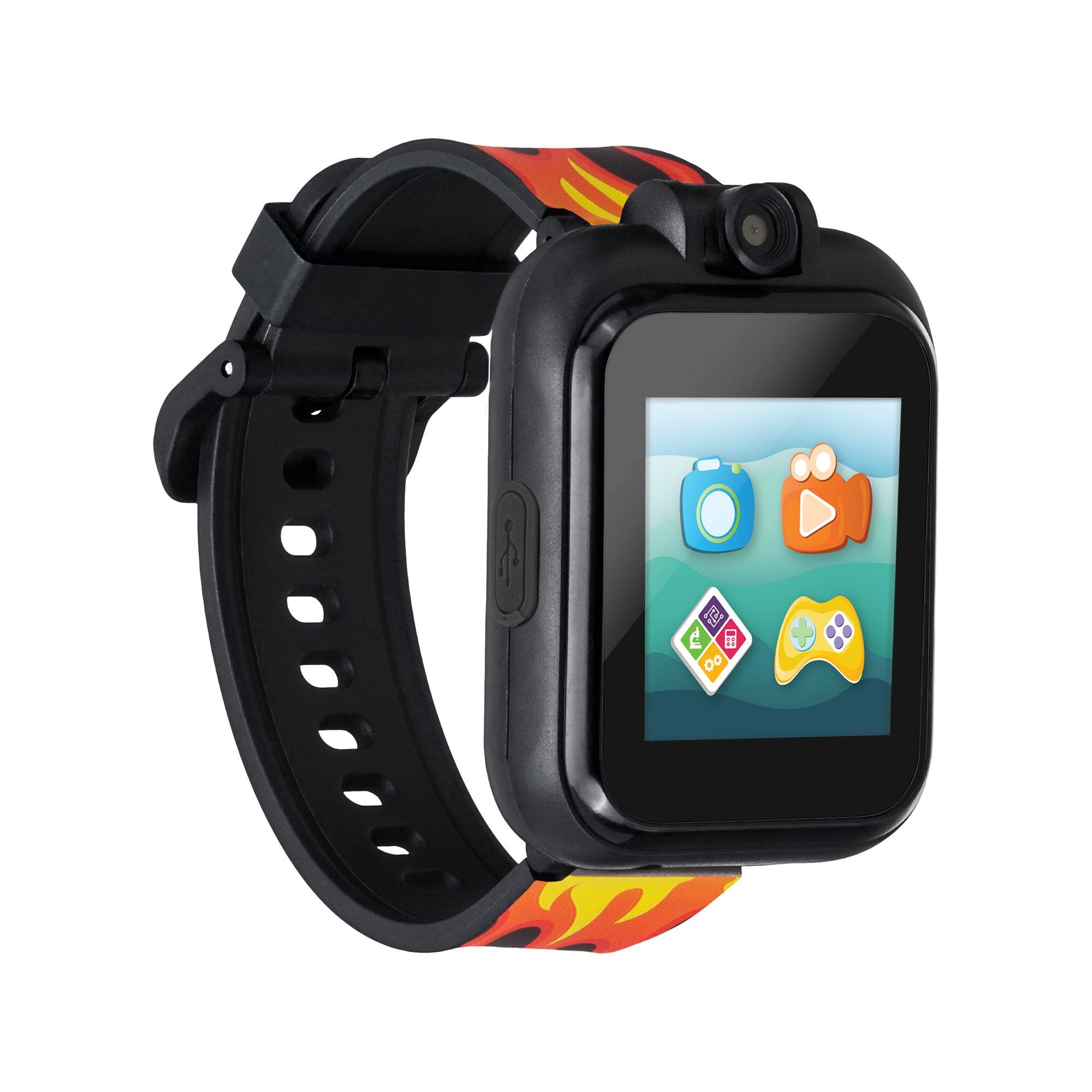 PlayZoom 2 Kids Smartwatch: Black Racing Flames affordable smart watch