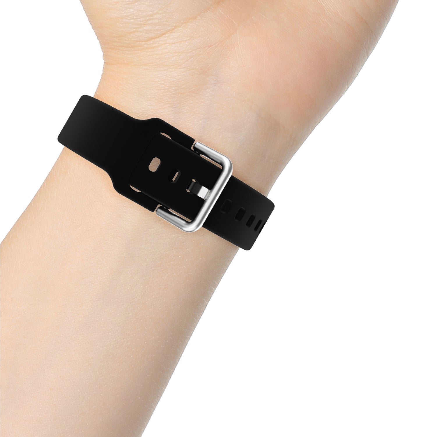 iTouch Air 3 44mm Extra Interchangeable Strap: Black SIlicone affordable smart watch strap