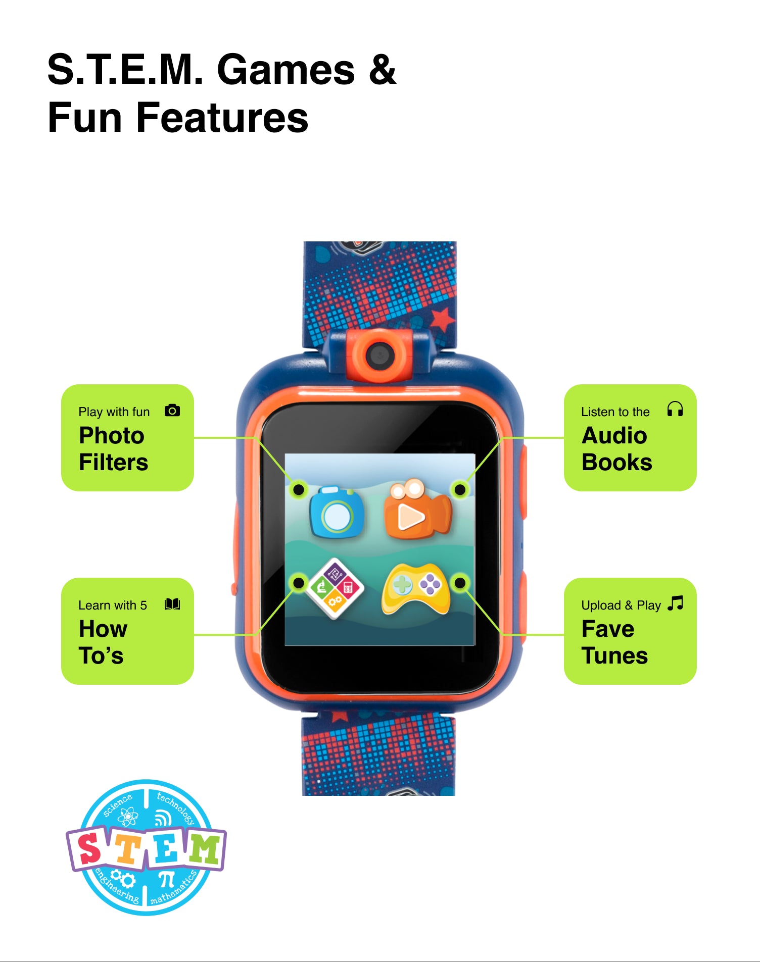 PlayZoom 2 Kids Smartwatch with Headphones: Gamer affordable smart watch with headphones