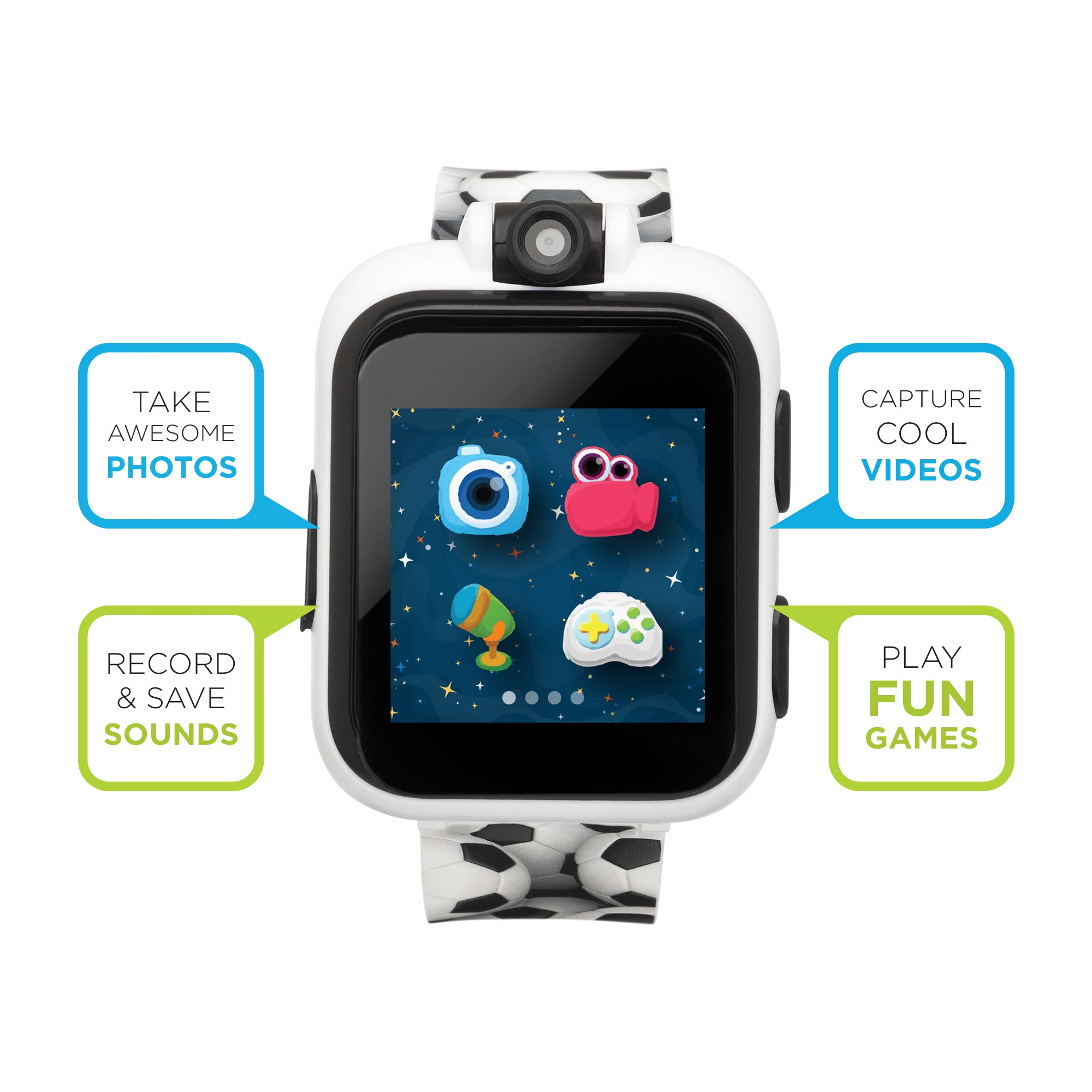 PlayZoom Smartwatch for Kids: Soccer Print affordable smart watch