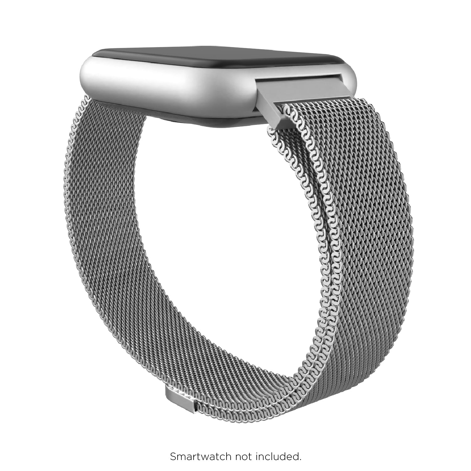 iTouch Air 3 44mm Extra Interchangeable Strap: Silver Mesh affordable smart watch strap