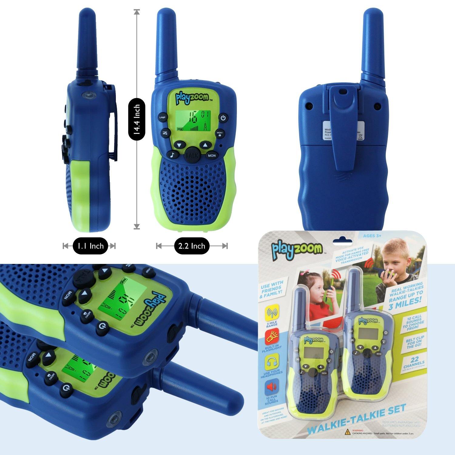 PlayZoom Walkie Talkies 2 pack, Green affordable Walkie Talkies